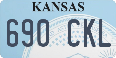 KS license plate 690CKL