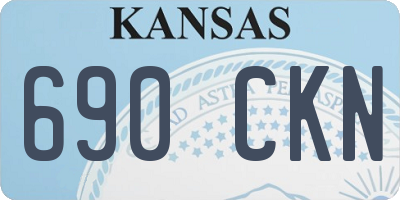 KS license plate 690CKN