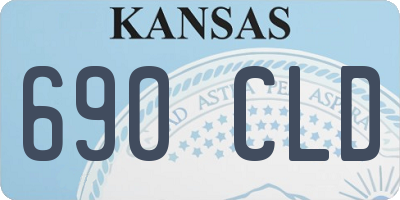 KS license plate 690CLD