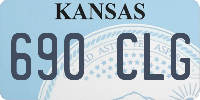KS license plate 690CLG
