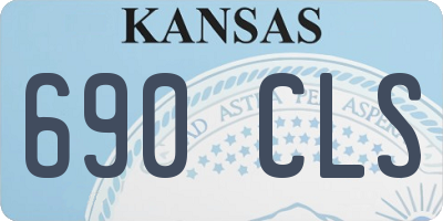 KS license plate 690CLS