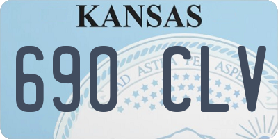 KS license plate 690CLV