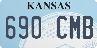 KS license plate 690CMB
