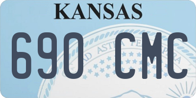 KS license plate 690CMC