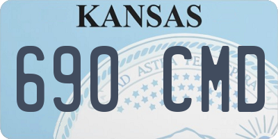KS license plate 690CMD