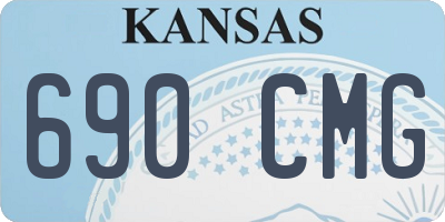 KS license plate 690CMG