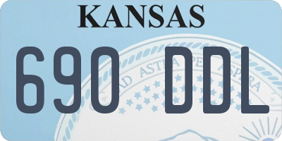 KS license plate 690DDL