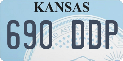 KS license plate 690DDP