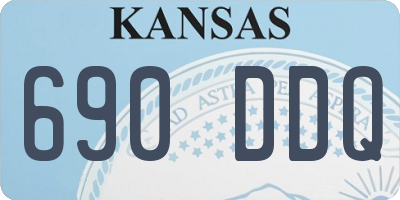 KS license plate 690DDQ