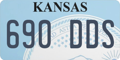 KS license plate 690DDS