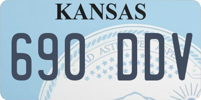 KS license plate 690DDV