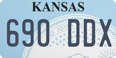 KS license plate 690DDX
