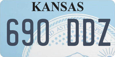 KS license plate 690DDZ