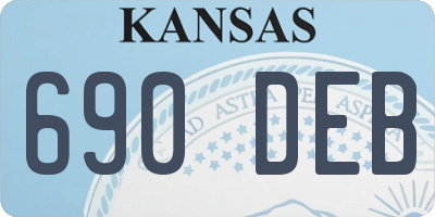 KS license plate 690DEB