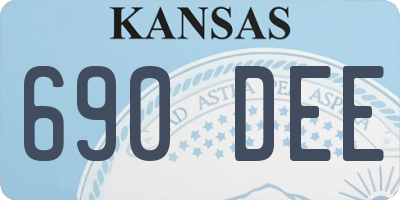 KS license plate 690DEE