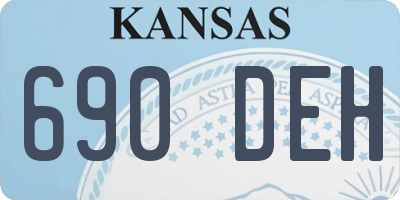 KS license plate 690DEH