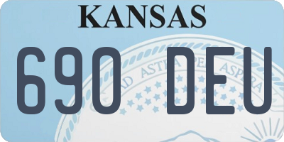 KS license plate 690DEU