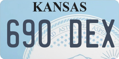KS license plate 690DEX