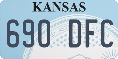 KS license plate 690DFC