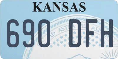 KS license plate 690DFH