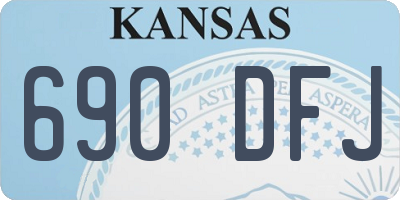 KS license plate 690DFJ