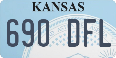 KS license plate 690DFL