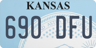 KS license plate 690DFU