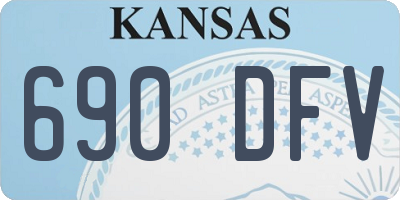 KS license plate 690DFV