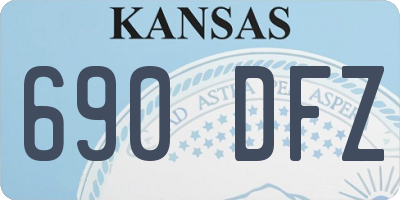 KS license plate 690DFZ