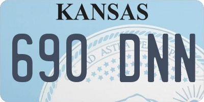 KS license plate 690DNN
