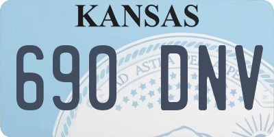 KS license plate 690DNV