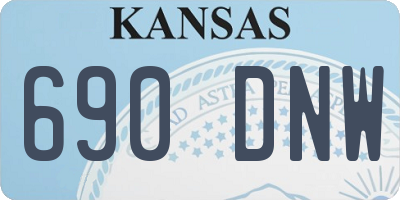 KS license plate 690DNW