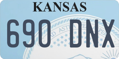 KS license plate 690DNX