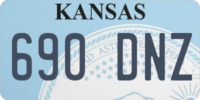 KS license plate 690DNZ