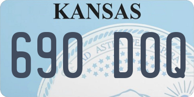 KS license plate 690DOQ