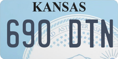 KS license plate 690DTN