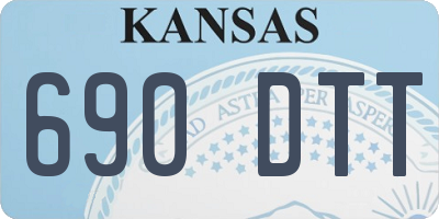 KS license plate 690DTT
