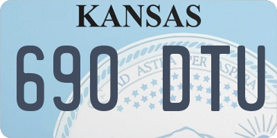 KS license plate 690DTU