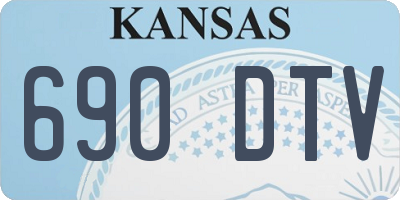 KS license plate 690DTV