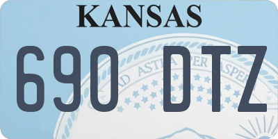 KS license plate 690DTZ