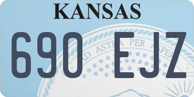 KS license plate 690EJZ