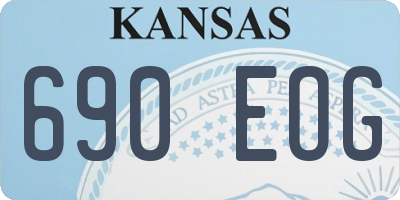 KS license plate 690EOG