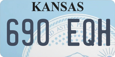 KS license plate 690EQH