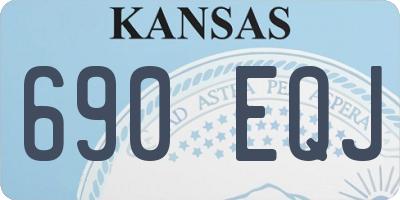 KS license plate 690EQJ
