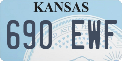 KS license plate 690EWF