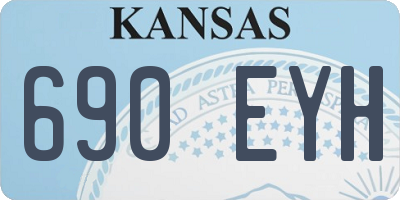 KS license plate 690EYH