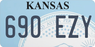 KS license plate 690EZY