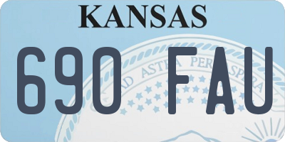 KS license plate 690FAU
