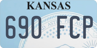 KS license plate 690FCP