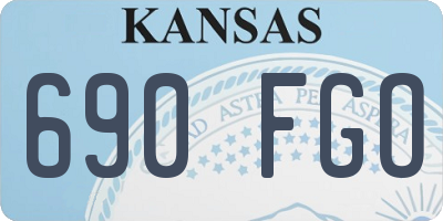 KS license plate 690FGO